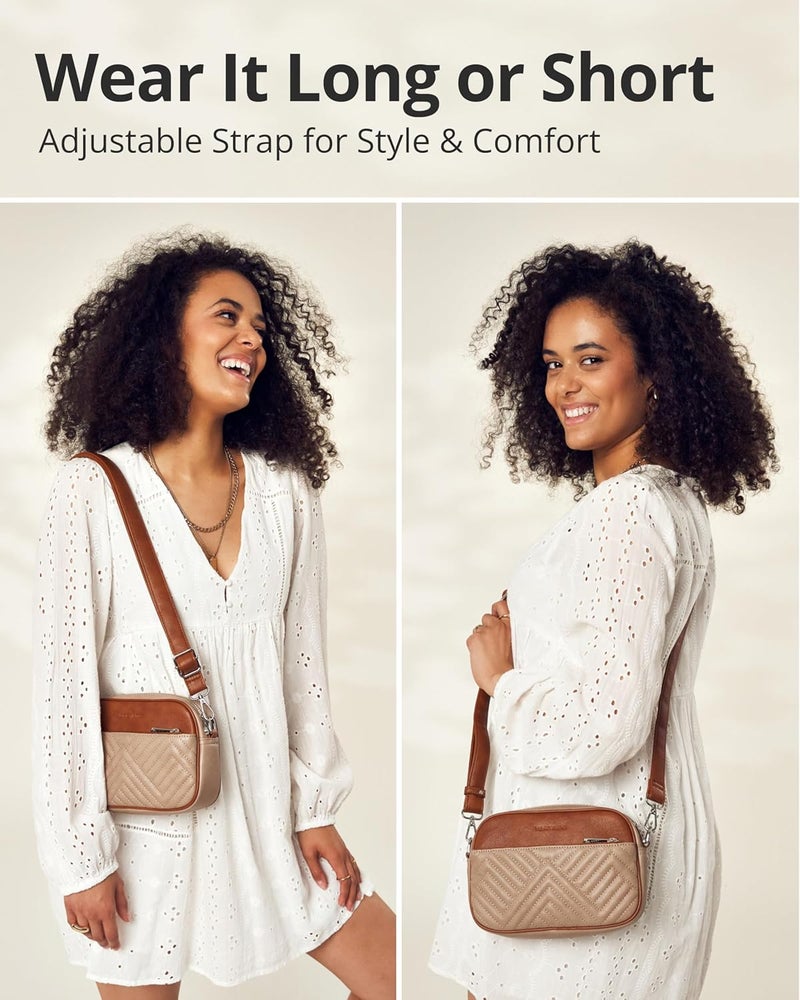 Vantamo Crossbody Bags For Women with Anti-Pickpocket Clip, Premium Purses for Women, Adjustable Strap Handbags & Gift Box - Image 4